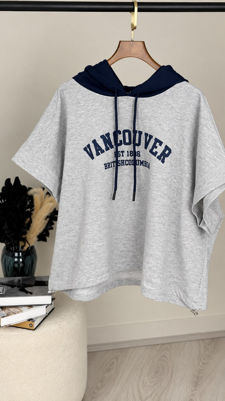 هودی آستین کوتاه لش زنانه مدل ونکوور (Vancouver)